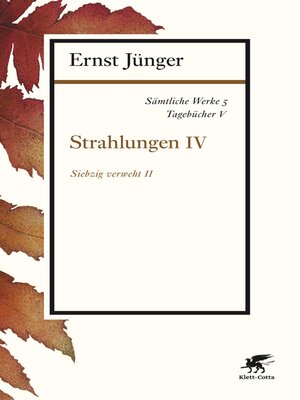 cover image of Sämtliche Werke--Band 5